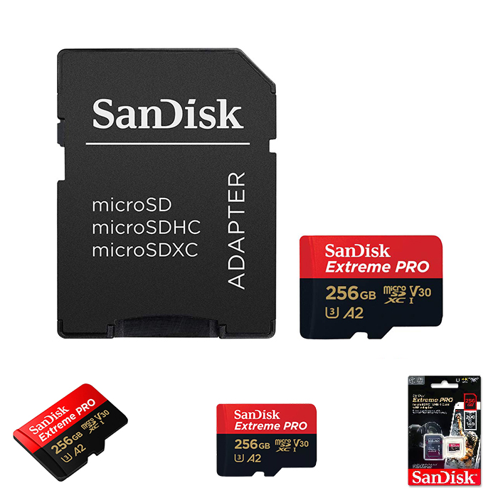 Micro Sd Sandisk 256gb Ext/Pro 200mb/S(1