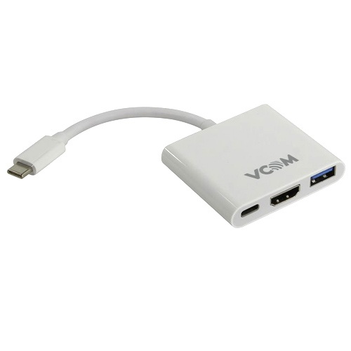 Converter Vcom Usb-C To Hdmi/Usb3in1(1m)