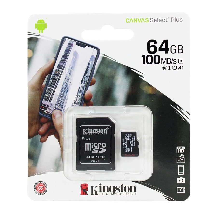 Micro Sd Kingston 64gb Class-10 (1y)