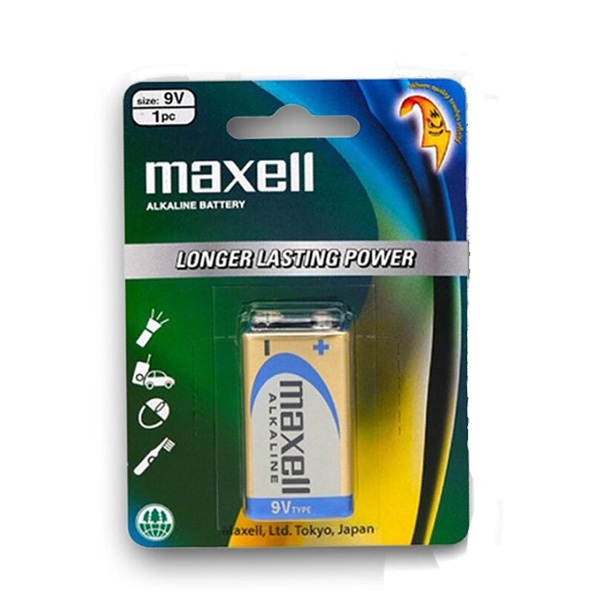 Battery Maxell 9v Alkaline