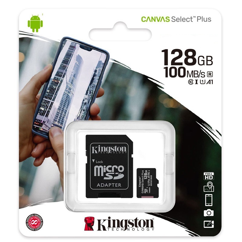 Micro Sd Kingston 128gb Class-10 (1y)