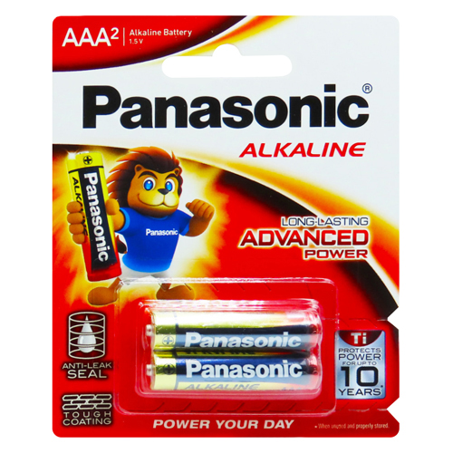Battery Panasonic Aaa Alkaline 2pcs