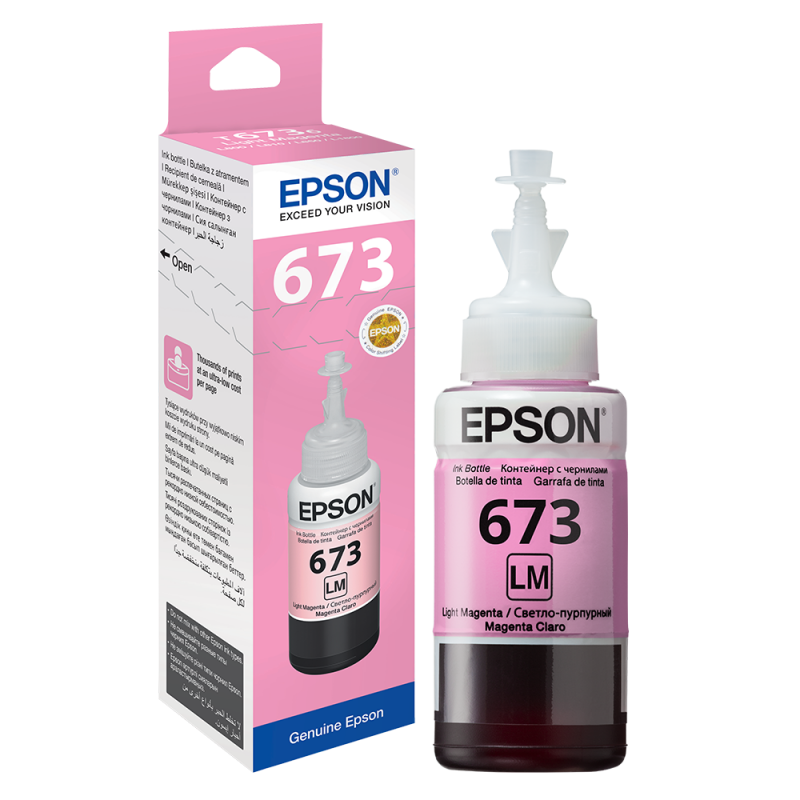 Ink Bottle Epson 673 Light Magenta Ink(N