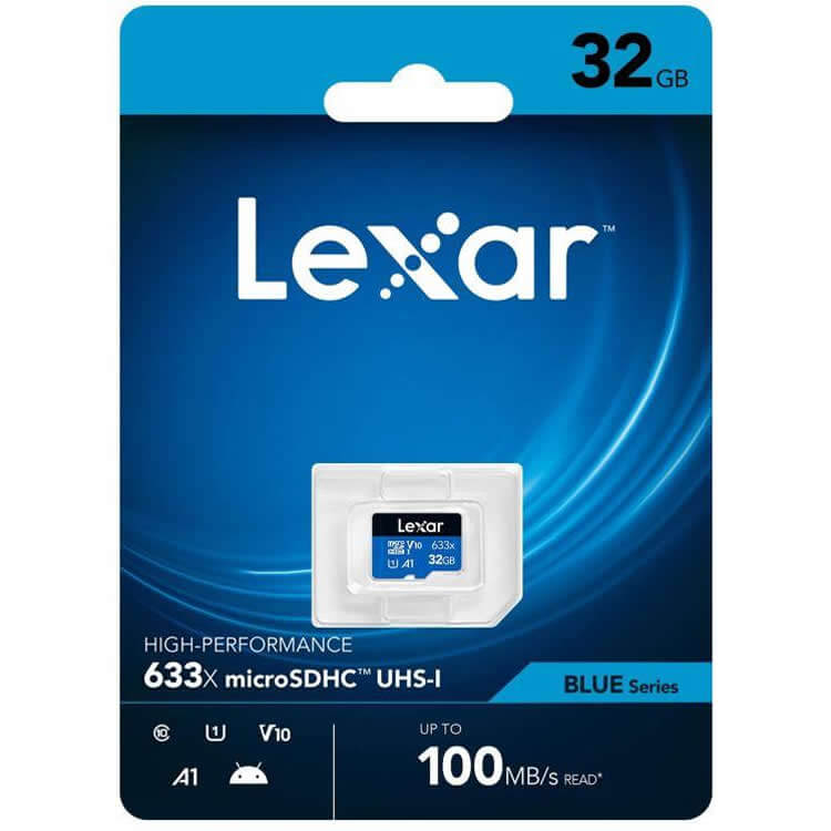 Micro Sd Lexar 32gb 633x 100mb/S (1y)