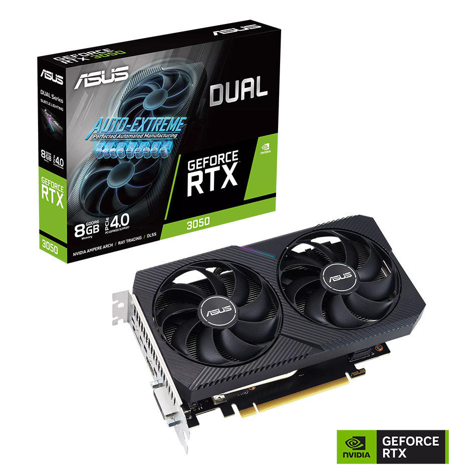 Vga Card Asus Dual Rtx3050 8gb Ddr6 (3y)