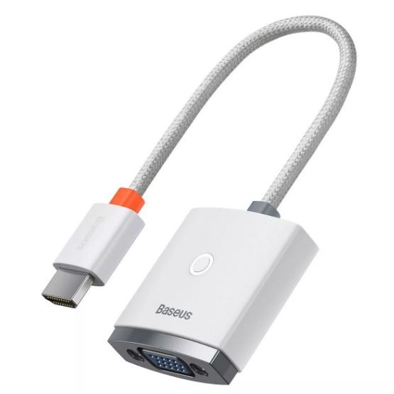 Converter Baseus Hdmi To Vga/F White(1m)