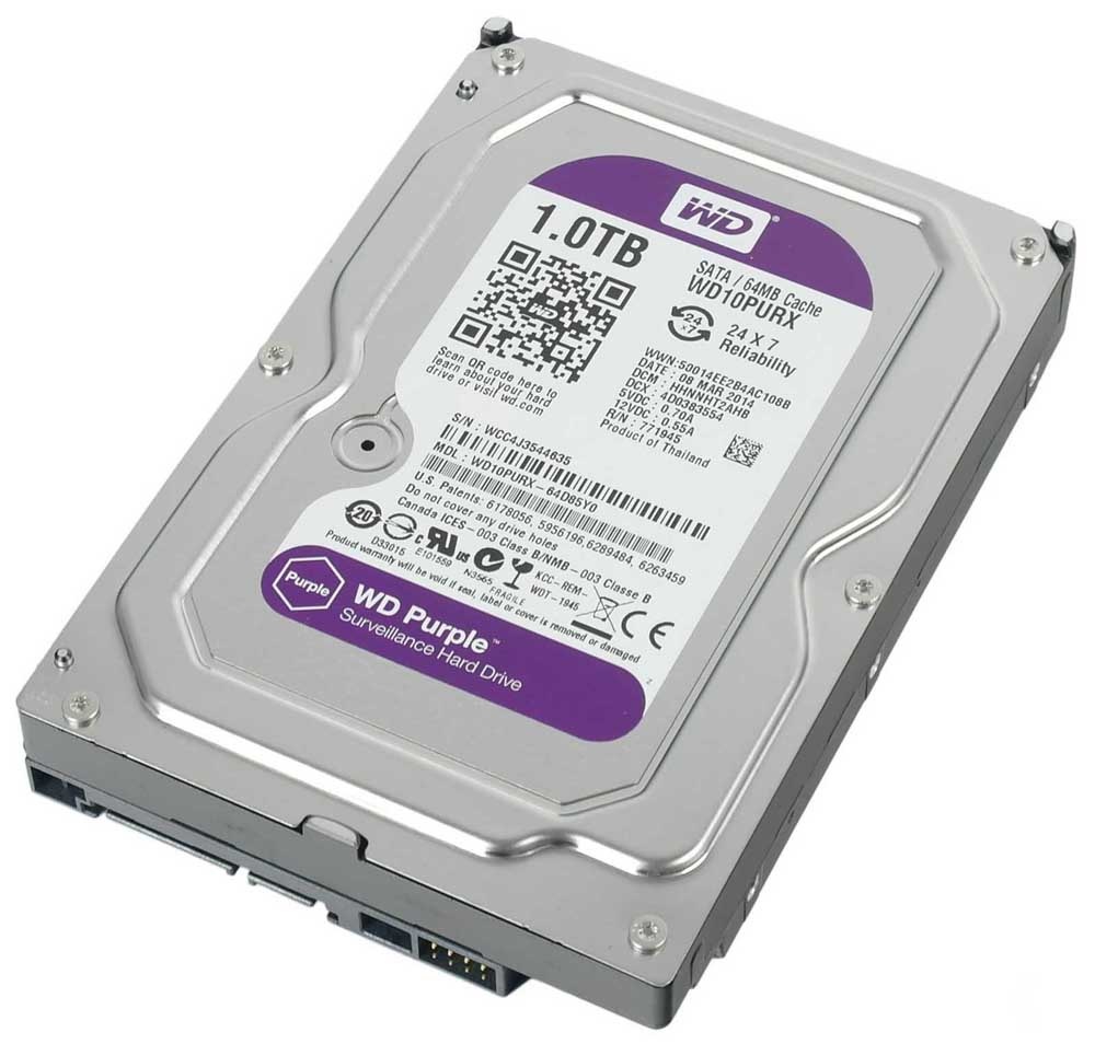 Hard Disk Wd 1tb Sata Purple (2y)
