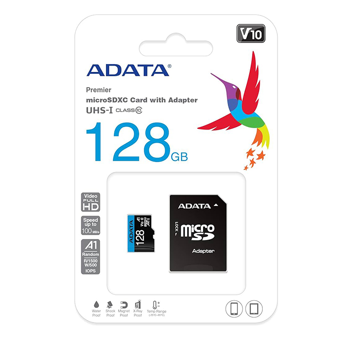 Micro Sd Adata 128gb Class-10 (1y)