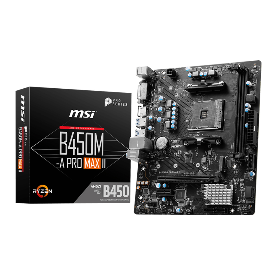 Motherboard Msi B450m-A Pro Max Ii D4(2y