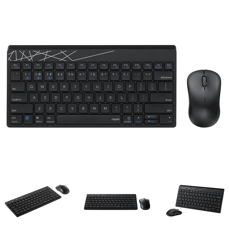 Keyboard Rapoo 8000m Wireless Combo (1y)