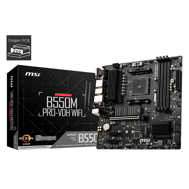 Motherboard Msi B550m Pro-Vdh Wifi D4(2y