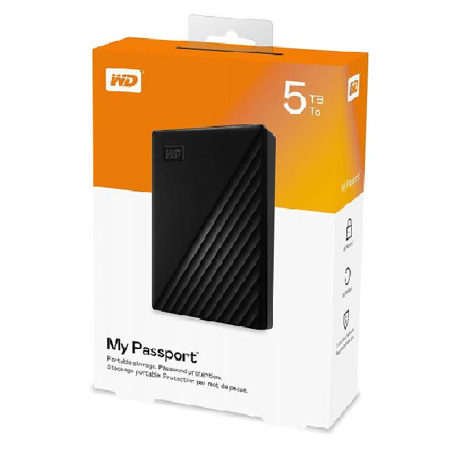 Ext Hard Wd 5tb Ext My Passport (2y)