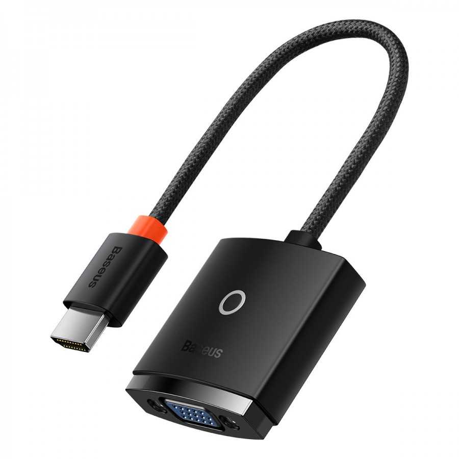 Converter Baseus Hdmi To Vga/F Black(1m)