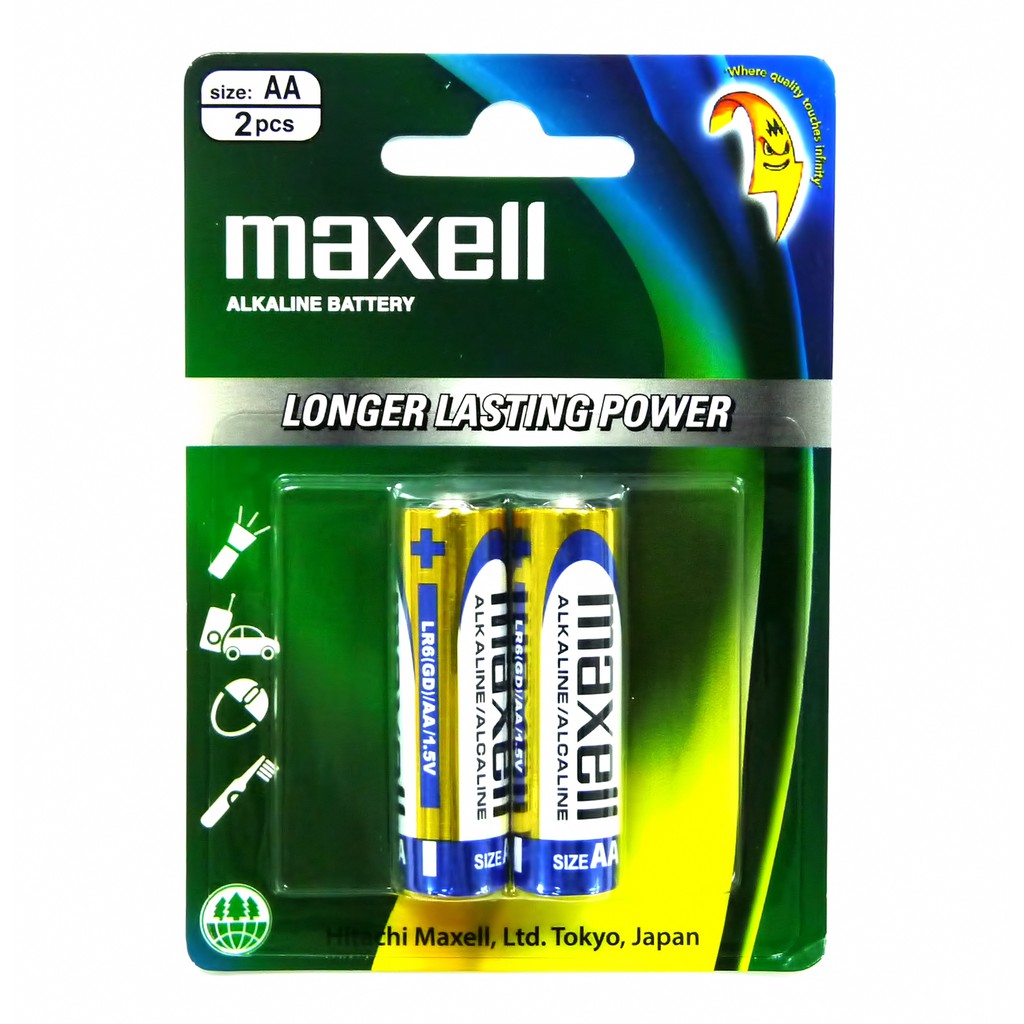 Battery Maxell Aa Alkaline 2pcs