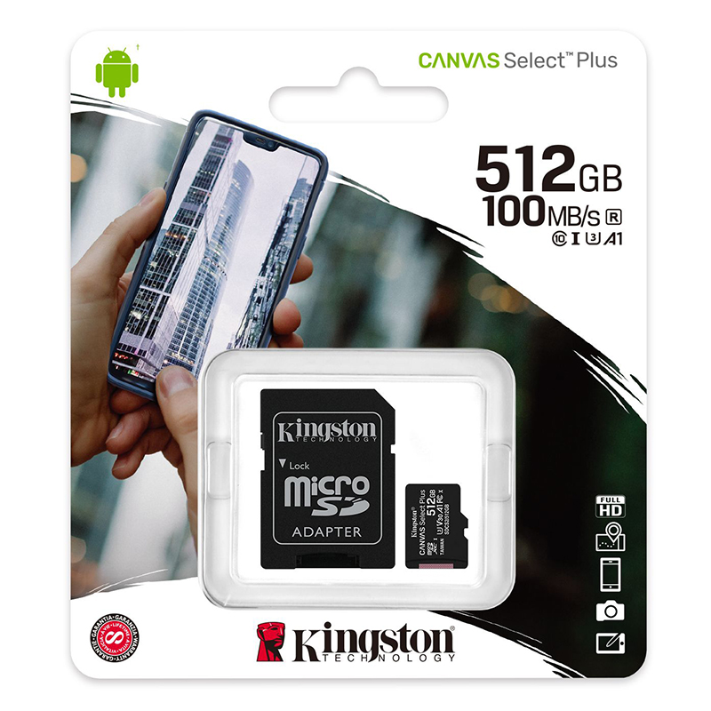 Micro Sd Kingston 512gb Class-10 (1y)