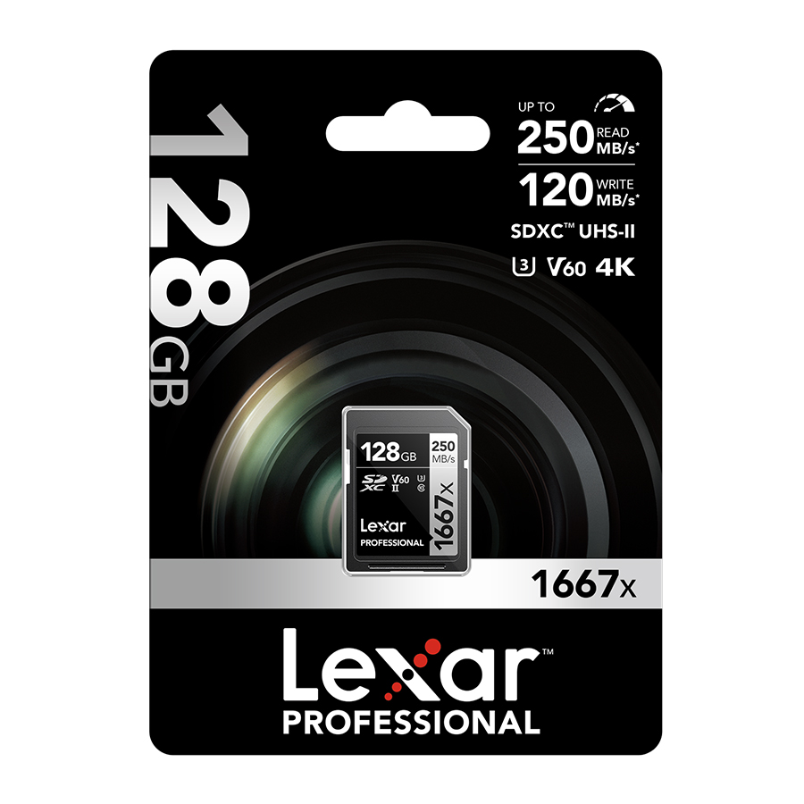 Sd Card Lexar 128gb 1667x 250mb/S(1y)