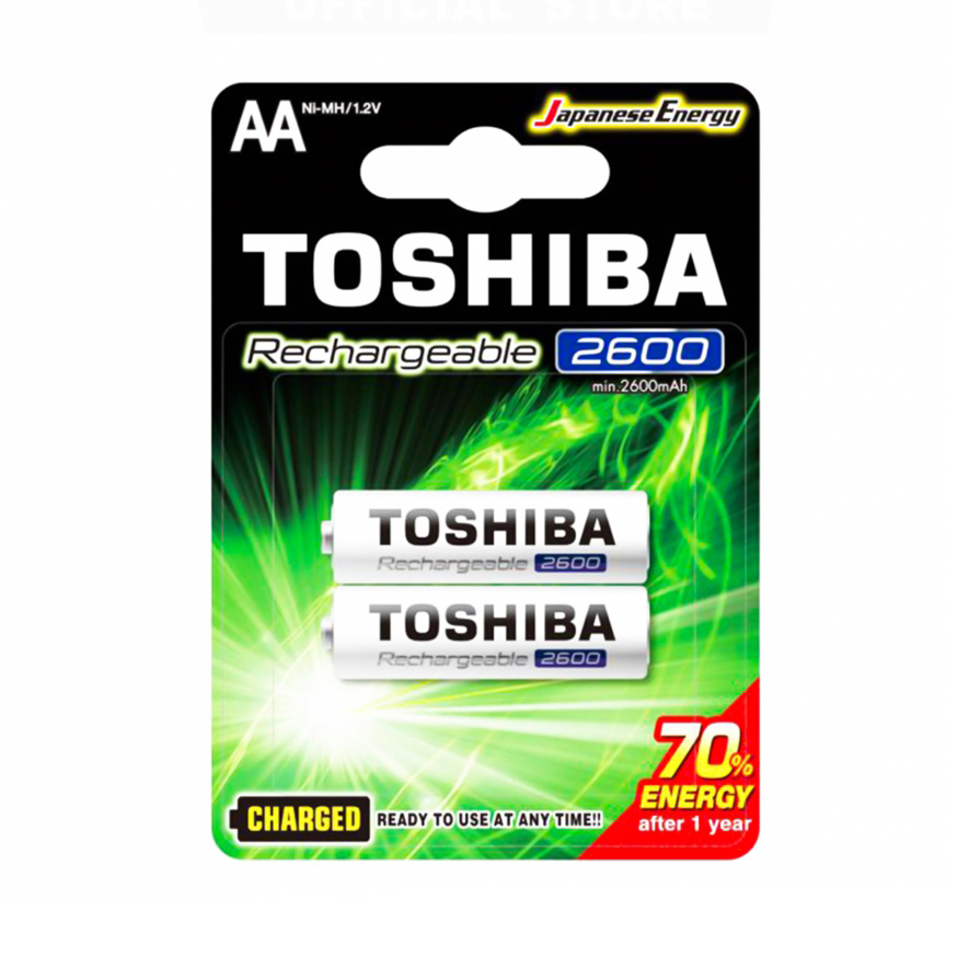 Battery Toshiba Rechargeable Aa 2pcs