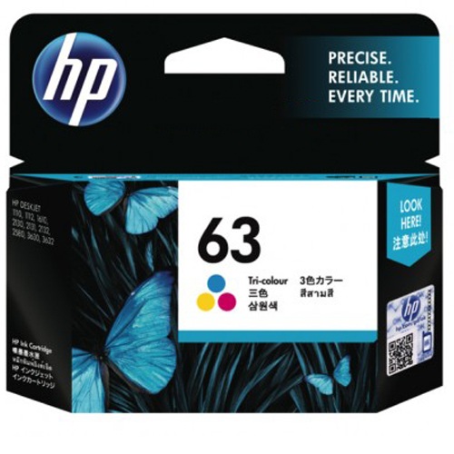 Cartridge Hp (63) Colour F6u61aa (N/W)