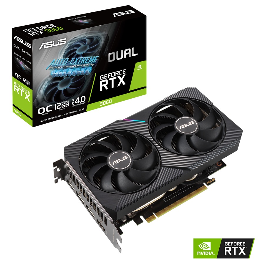 Vga Card Asus Dual Rtx3060 12gb Ddr6(3y)