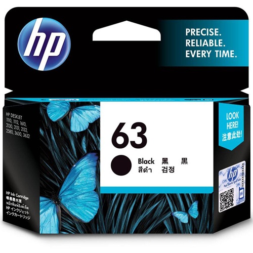 Cartridge Hp (63) Black F6u62aa (N/W)