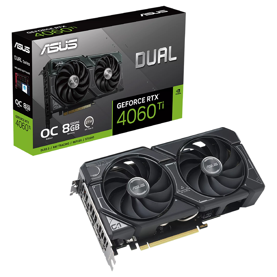 Vga Card Asus Dual Rtx4060ti 8gb D6 (3y)