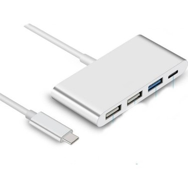 Converter Usb C To Usb 3+1 Usb-C (1m)